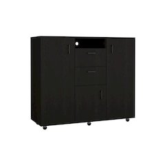 Letna Two Drawer Dresser Black MDF