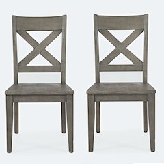 Outer Banks Reclaimed Solid Wood Farmhouse X-Back Chair (Set of 2)