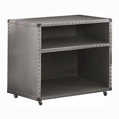 Brancaster Nightstand w/USB Port Aluminum
