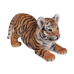 Playing Tiger Baby Statue