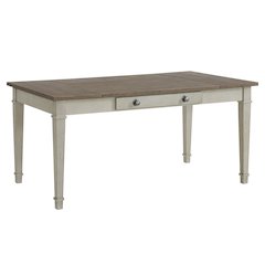 Bloomfield Rectangular Dining Table in Medium Brown and Washed Stone