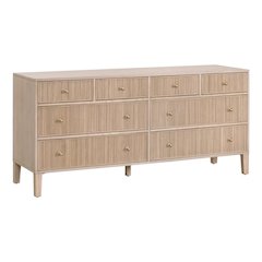 Brown Dresser for Bedroom – Wooden Chest of Drawers with 8 Drawers