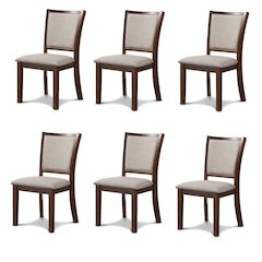 Amy Wood Dining Chair in Cherry (Set of 6)