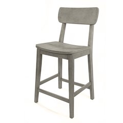 Torino Wood Counter Stool - Fallen Rock