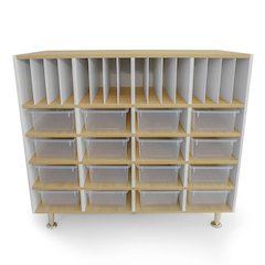 Classroom Organizer in Brown and White Color