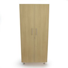 Tall And Wide Cabinet in Brown and White Color