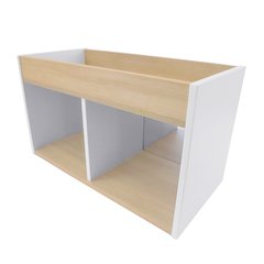 I-See-Me Toddler Mirror Cabinet in Brown and White Color