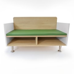 Sofa in Brown and White Color