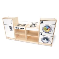 Let's Play Toddler Kitchen Ensemble - White