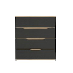 Zoe Dresser Black / Light Oak MDF