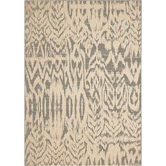 Nepal Area Rug, Ivory/Grey, 5'3" x 7'5"