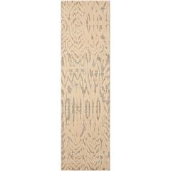 Nepal Area Rug, Ivory/Grey, 2'3" x 8'