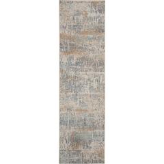MA90 Uptown Area Rug, Beige/Aqua, 2'2" x 7'6"