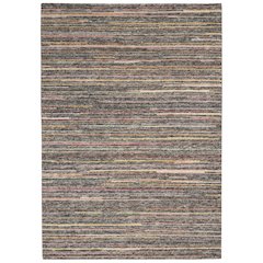 Nourison Plateau Area Rug, Grey/Flame, 5'3" x 7'3", PAE01
