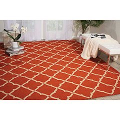 Portico Orange Indoor/Outdoor Area Rug