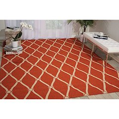 Portico Orange Indoor/Outdoor Area Rug