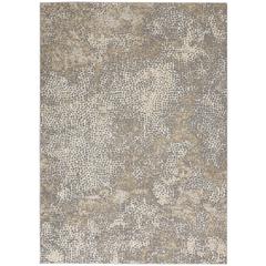 Michael Amini MA90 Uptown Area Rug, Beige/Grey, 4' x 6', UPT02