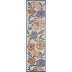 Aloha 2'3" x 8' Beige Multicolor Contemporary Rug
