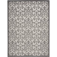 ALH21 Aloha Grey/Charcoal Area Rug- 7'10" x 10'6"