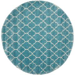 Amore Area Rug, Aqua, 7'10" x ROUND