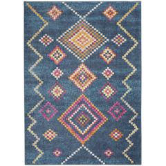 Rectangle Bohemian Machine Made Area Rug