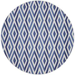 Modern Round Area Rug, 8' x Round