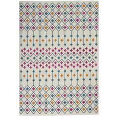 PSN45 Passion Ivory/Multi Area Rug- 5'3" x 7'3"