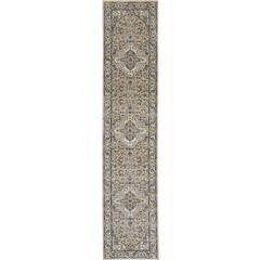 Nourison Quarry 2'2 x 12' Beige/Grey Area Rug