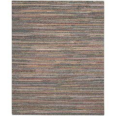 Nourison Plateau Area Rug, Grey/Flame, 7'9" x SQUARE, PAE01