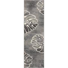 Modern Runner Area Rug, 8' Runner