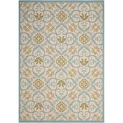 Nourison Caribbean Ivory Blue Indoor/Outdoor Area Rug