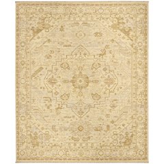 Antique Bloom Area Rug, Beige, 9' x 12'