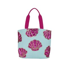Handbags & Crossbody Sequin Shells, Turquoise