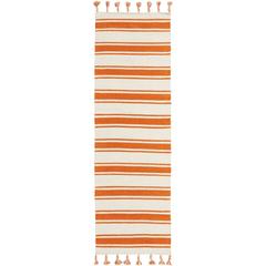 Solano Area Rug, Ivory/Orange, 2'3" x 8'