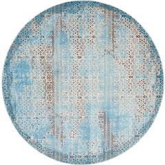 Karma Area Rug, Blue, 7'10" x ROUND