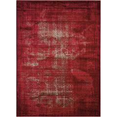 Karma Area Rug, Red, 3'9" x 5'9"