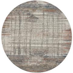 Modern Round Area Rug, 5' x Round