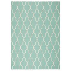 Home & Garden Area Rug, Aqua, 7'9" x 10'10"
