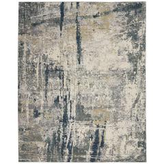 Artworks Area Rug, Ivory/Navy, 7'9" x 9'9"