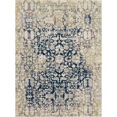 Fusion Area Rug, Cream/Blue, 7'10" x 10'6"