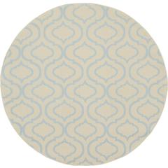 Contemporary Round Area Rug, 5' x Round