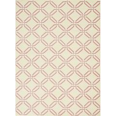 JUB17 Jubilant Ivory/Pink Area Rug- 6' x 9'
