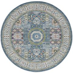 Bohemian Round Area Rug, 6' x Round