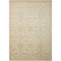 Luminance Area Rug, Cream/Mint, 5'3" x 7'5"