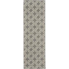 Contemporary Runner Area Rug, 7' Runner