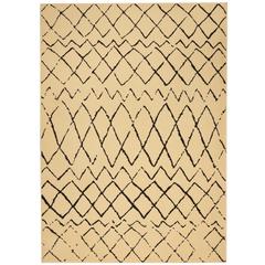 Grafix Area Rug, Cream/Black, 5'3" x 7'3"