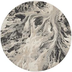 Nourison Home Elegance FAR01 Grey and White Contemporary Area Rug