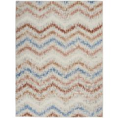 ETN04 Elation Ivory Multicolor Area Rug- 5'3" x 7'3"