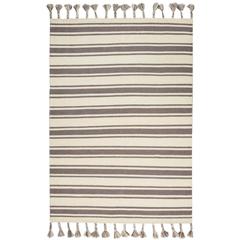 Solano Area Rug, Ivory/Grey, 5' x 7'6"