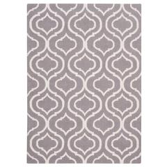 Linear Area Rug, Silver, 8' x 11"